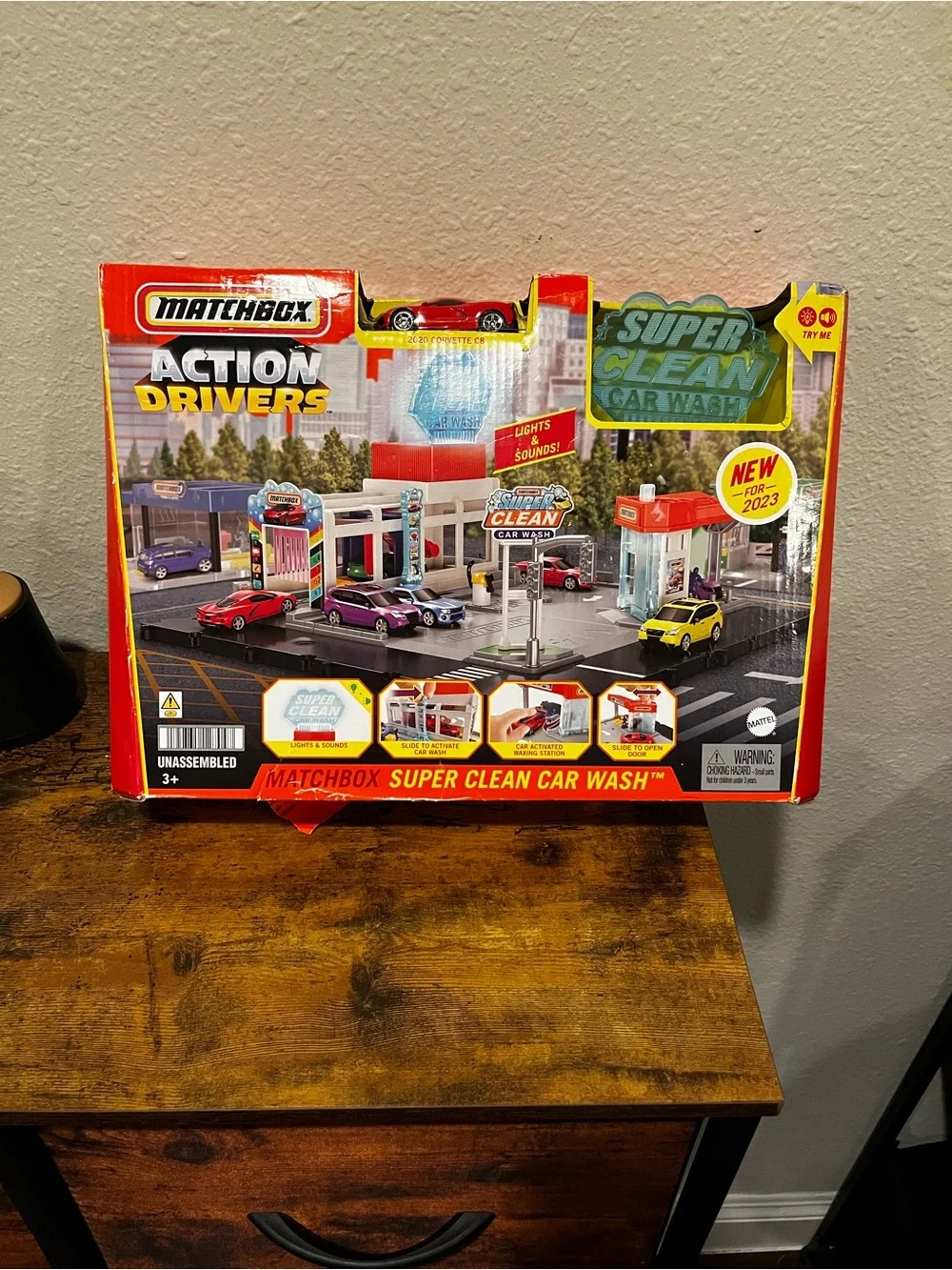 Matchbox Action Drivers Super Clean Car Wash Playset 2023 Lights & Sounds